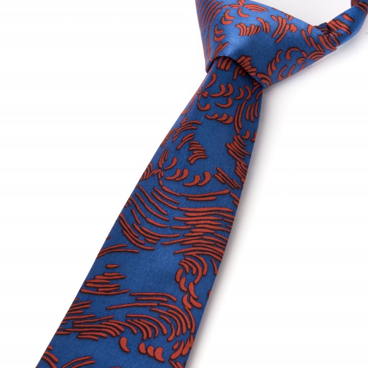 Satin silk tie designed in SUNRISE